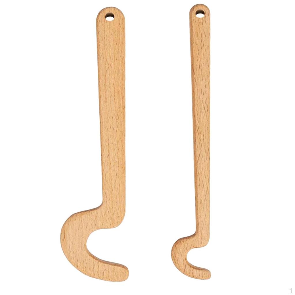 2x Wooden Pottery Throwing Tool Clay Rod Rim Forming for Beginners Ball