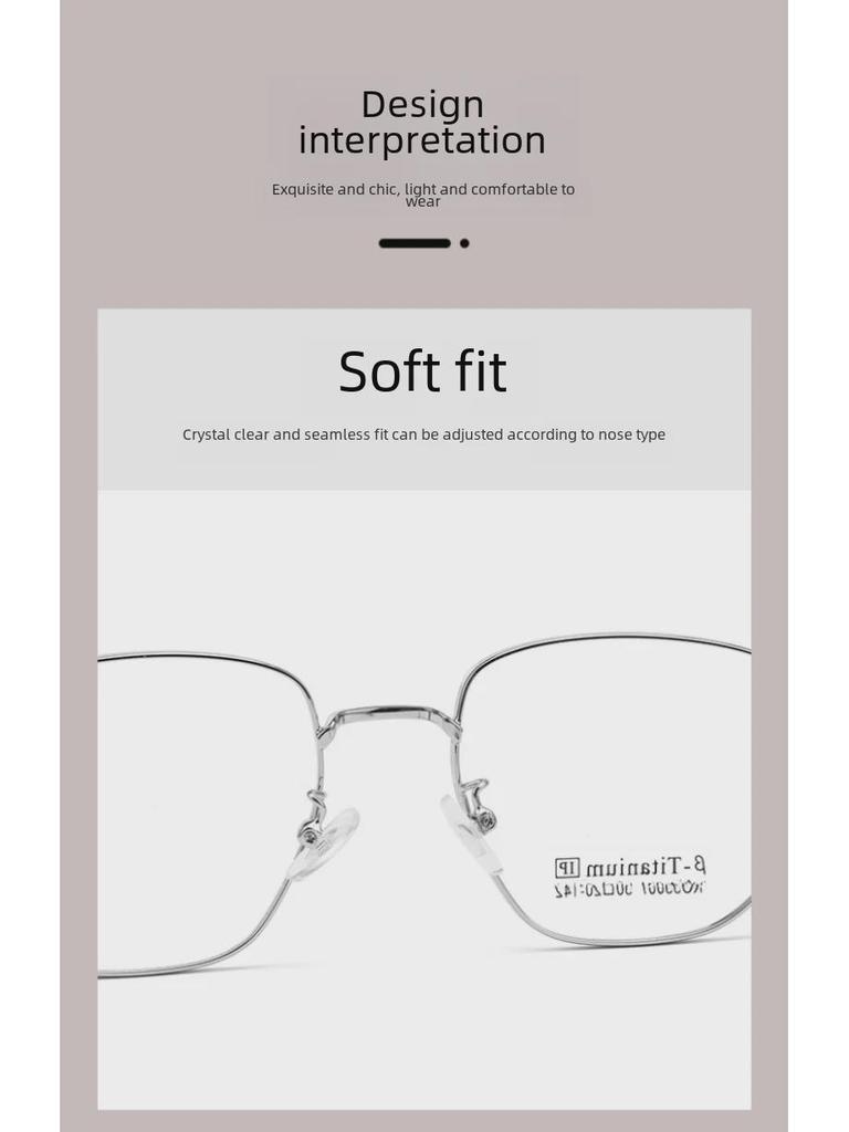 Немагнитная титановая оправа для очков в стиле ретро для женщин - модель KO33007K, сверхлегкая и подходит для близорукости