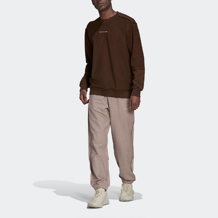 Adidas Originals Sweatshirts Men's Brown Crew Neck Moderate Regular HP0437