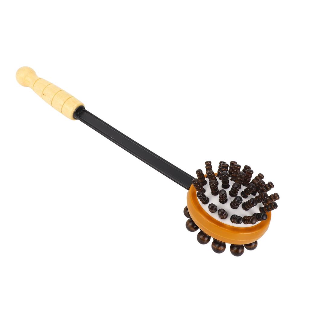 Wooden Massage Hammer Double Head Back Scratcher Handheld Back Knock Massager for Home Office