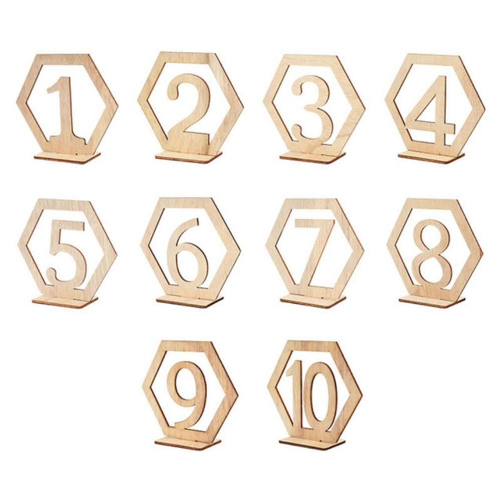 Engagement Birthday Wooden Seat Number Table Number Plate Digital Seat Signs Table Number Signs