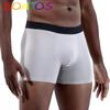 1 шт. мужские трусы, хлопковые мужские боксеры, сексуальное однотонное мужское нижнее белье