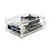 Прозрачный акриловый корпус для Raspberry Pi 5 с ШИМ-вентилятором, радиатором и защитой камеры
