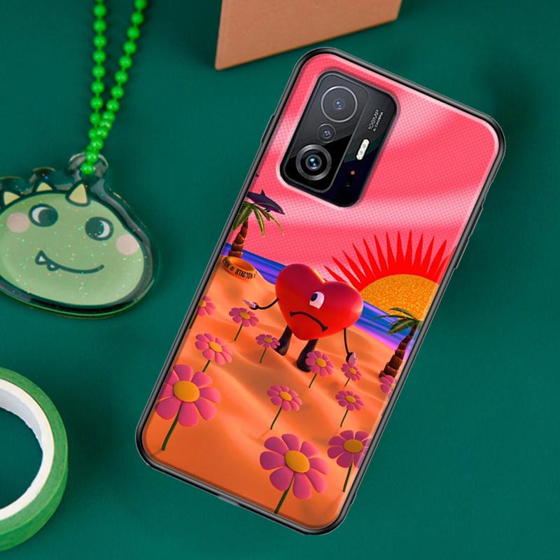 Чехол Bad Bunny Heart Радужного цвета для POCO F5 X5 X3 Pro X4 F4 GT F3 M5s C40, чехол для Xiaomi 13 12 Lite 11T 12T Pro 12X