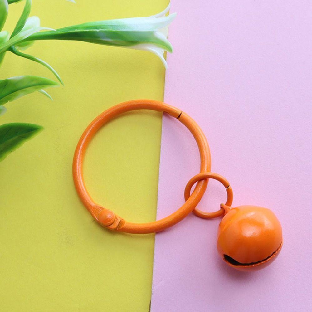 Cute Candy Colors Metal Bells Handmade Colorful Jingle Bell DIY Keychain Pendants Accessories for Decoration