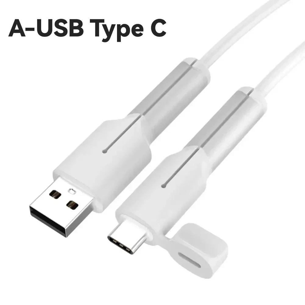 Мягкий силиконовый чехол для сматывания кабеля зарядного устройства USB Type C, защитный чехол от поломки для Xiaomi Huawei OPPO VIVO, чехол для линии передачи данных