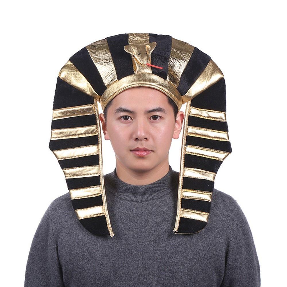 Halloween Party Decorations Egyptian King Hat Headpiece Halloween Pharaoh Hat Creative Girl