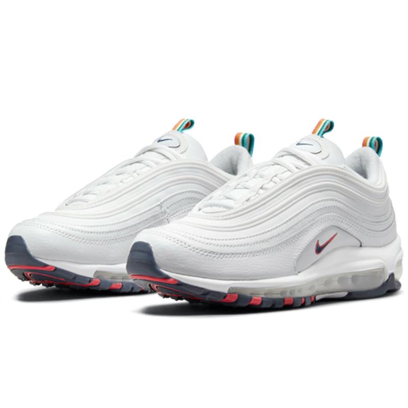Nike Air Max 97 Белый Мультиколор Петельки Женские Кроссовки Повседневная Обувь DH1592-100