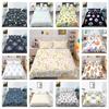 3D Color Pattern Printed Bedding Single Double Bed Full Size Vintage Flower Pattern Pillowcase and Quilt Cover 2 or 3 Comfortable Home Decoration