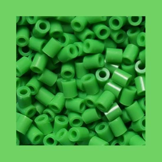 Green color 5mm 1000PCS Pixel Art YantJouet Hama Beads for Kids Iron Fuse Beads diy Puzzles Gift Children Toy