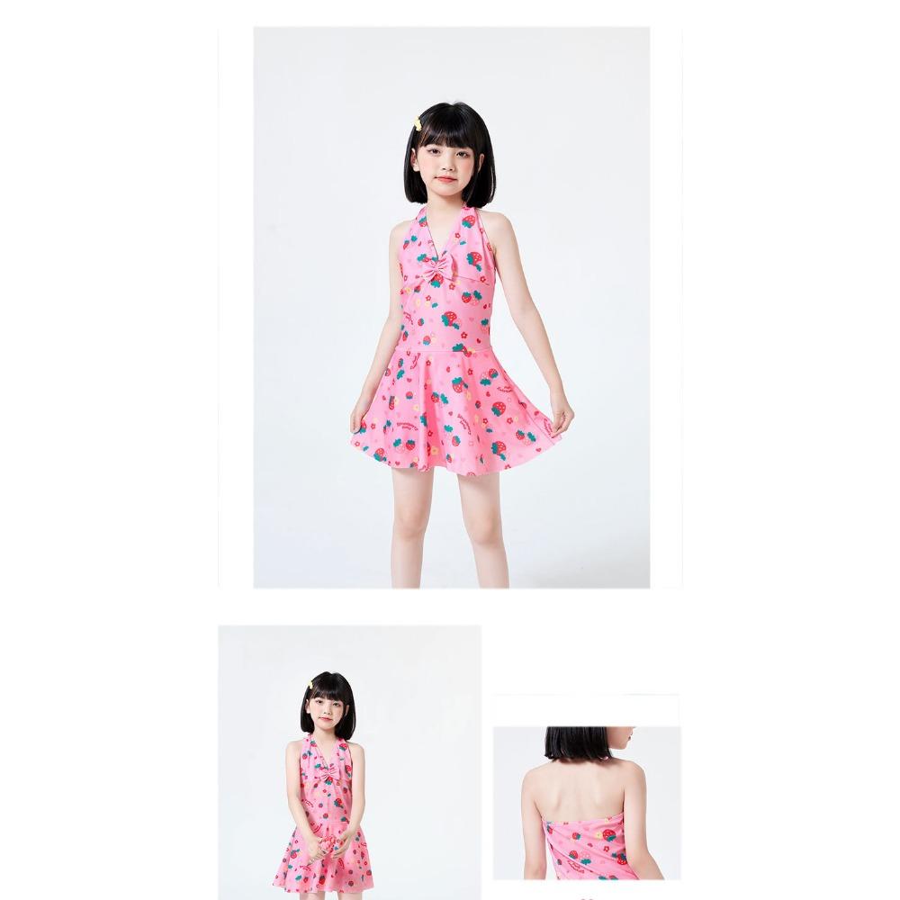 Детские купальные костюмы, солнцезащитный купальный костюм для девочек, купальный костюм с юбкой для девочек, купальник для девочек-школьниц