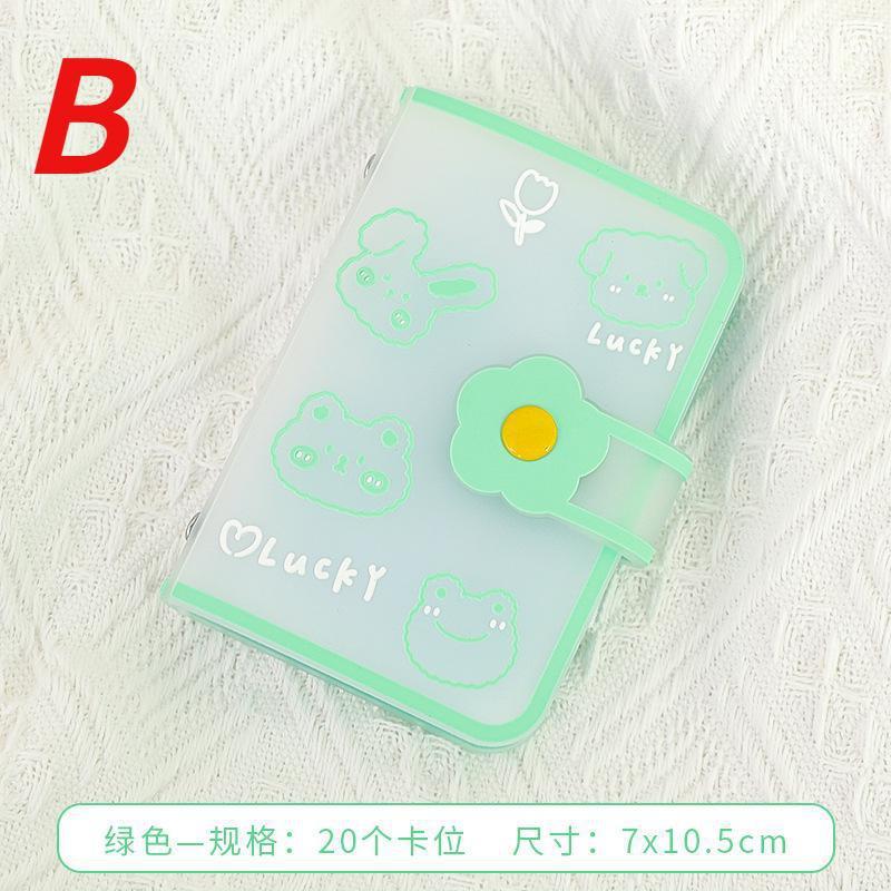 Mini Photo Album 20 Pockets 3 Inch PVC Photocard Holder Women ID Credit Card Binder Desk Accessories Organizer