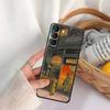 Чехол для телефона в японском стиле Арт Укиё-э для Samsung Galaxy S25 S24 Ultra S23 Plus S20 S21 FE S22 S24FE 5G Чехлы Черный Мягкая Крышка