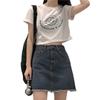 New Korean-style Printed Short-sleeved T-shirt for Women In Summer
