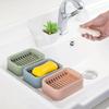 1PC Soap Holder Double-layer Bathroom Accessories Plastic Shower Soap Dish Non-slip Draining Tool Drainage Soap Box
