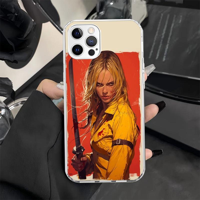 Чехол для телефона Kill Bill для iPhone 11 12 13 Mini 14 15 Plus 16 Pro Max 17 Air 16E 7 8 SE 17ProMax Мягкий чехол-футляр 11 14 15 16 Pro
