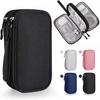 Data Cable Storage Bags Portable Earphone Organizer Digital Gadget Carry Case Double Layer Digital USB Hard Disk Protection Bag