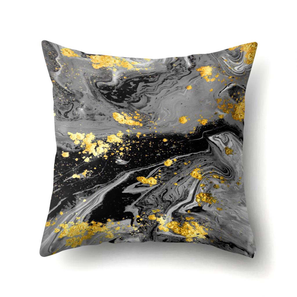 Geometric Marble Pattern Polyester Pillow Case European and American Fashion Simple Pillow Case