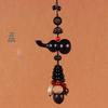 Ebony Blackwood Gourd Fulu Car Rearview Mirror Charm Ornament