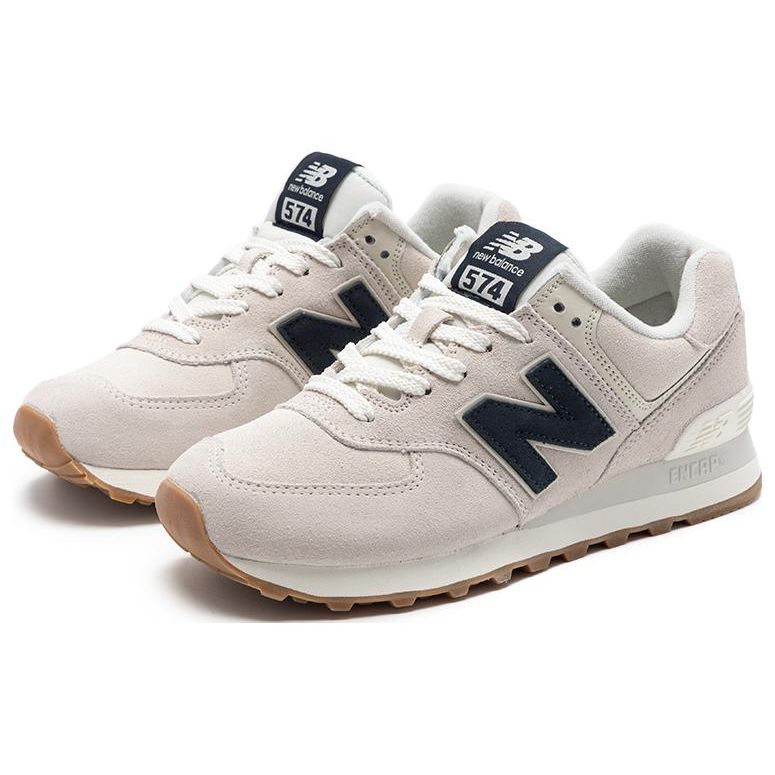 New Balance Кроссовки унисекс Nb 574 Retro с низким верхом, устойчивые к скольжению, для повседневной носки, серые/белые U574NGB-D