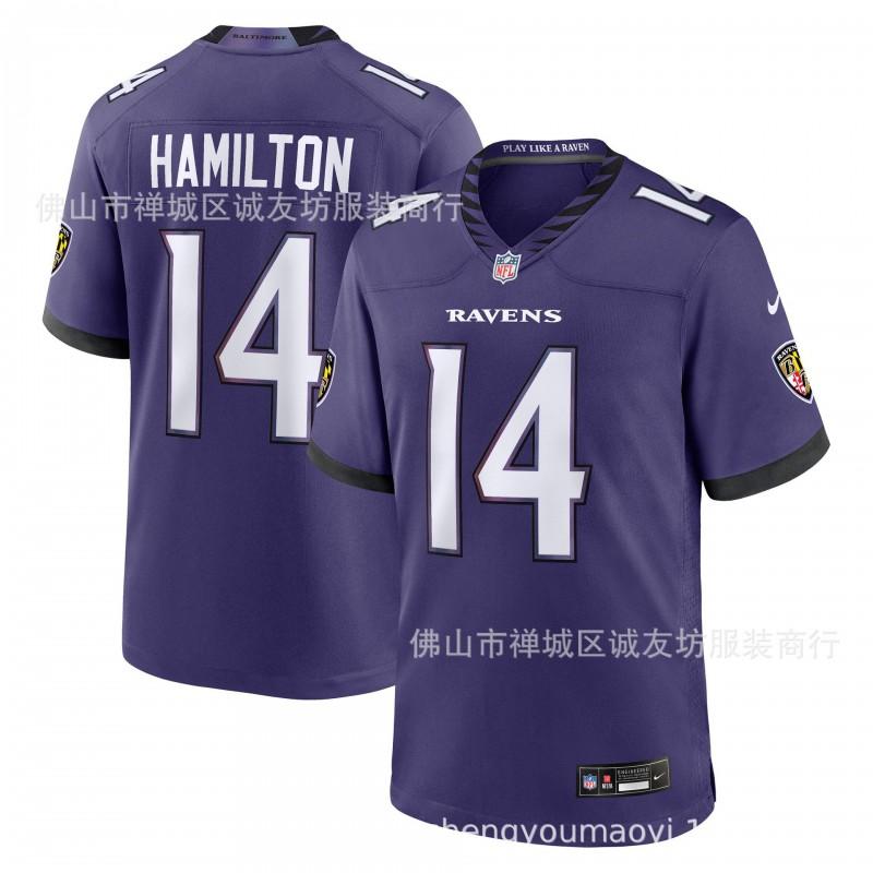 Embroidered Football Jersey Baltimore Ravens 14 Black Mens Athletic Shirt Adult Size S-XXXL