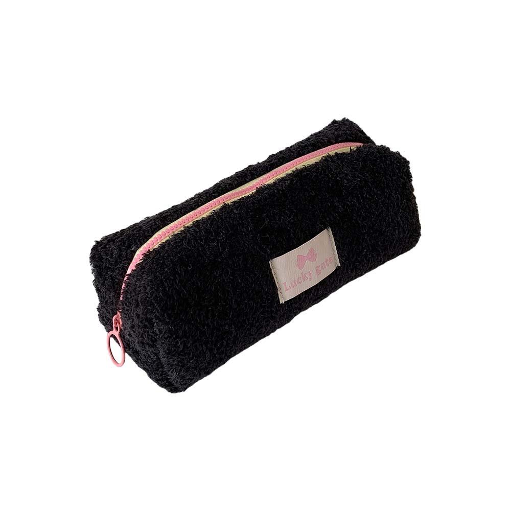 Канцелярский органайзер, плюшевая сумка для канцелярских принадлежностей, пенал цвета конфет, письменные принадлежности для студентов