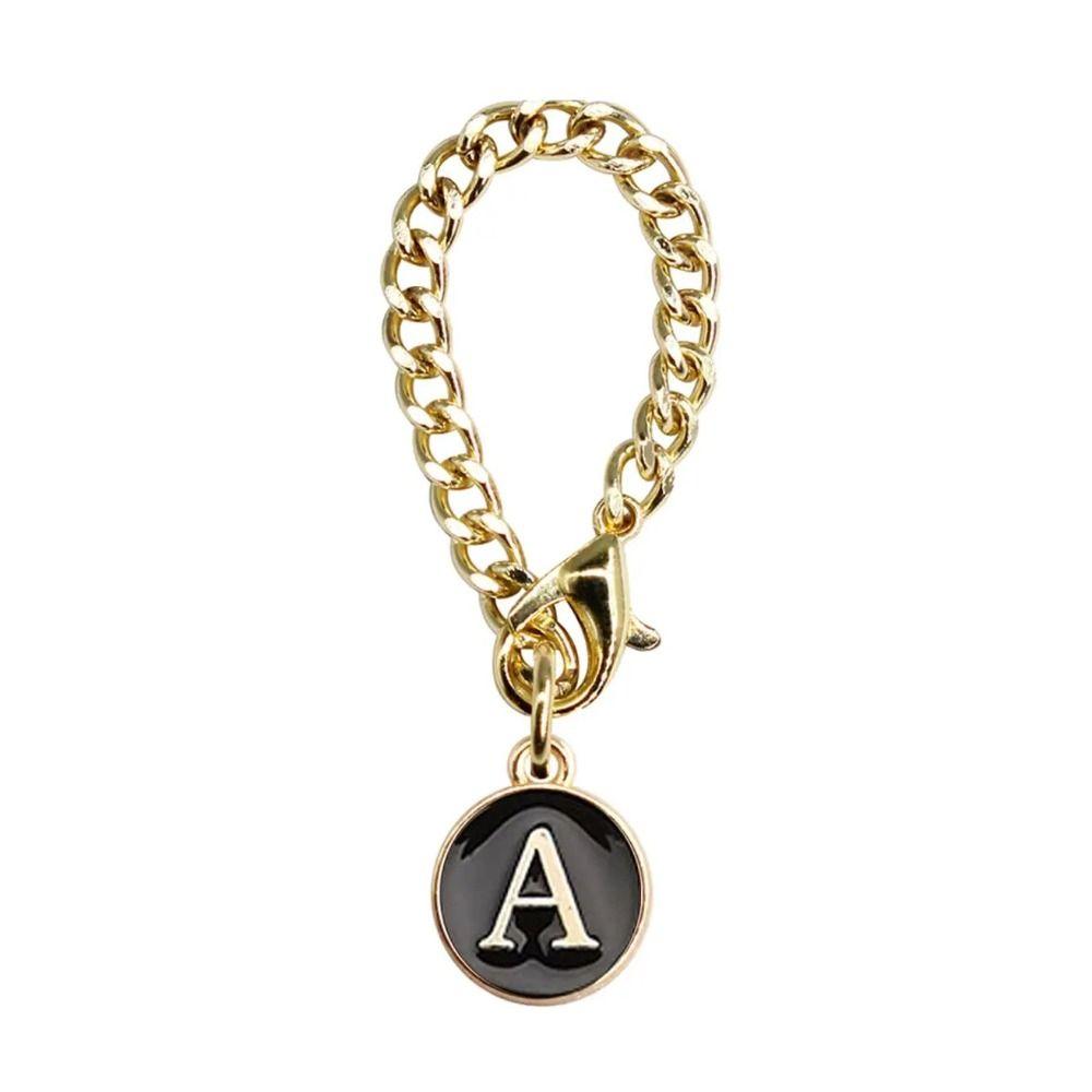 Белый/Черный Цепочка-ручка для чашки для воды Персонализированный Шарм-ручка Креативный Шарм с буквой для чашки Чашки