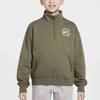 Nike Толстовка Средне-оливковый Зеленый Детская IB5599-222