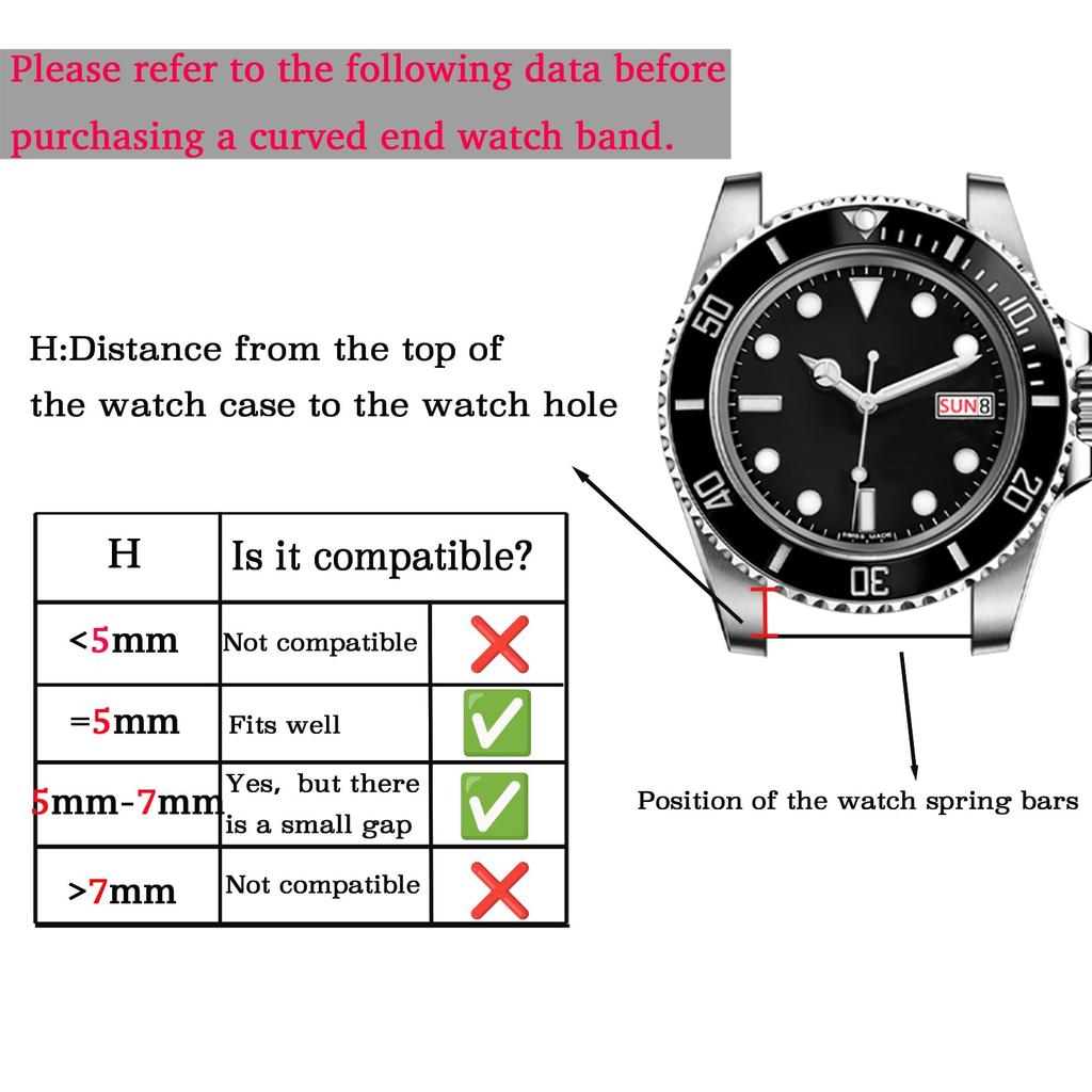 Металлический ремешок для часов из нержавеющей стали с изогнутым краем и сужением, 24 мм, гибкий ремешок для часов, сменный браслет, раскладывающаяся двойная застежка-клипса, серебристый, черный