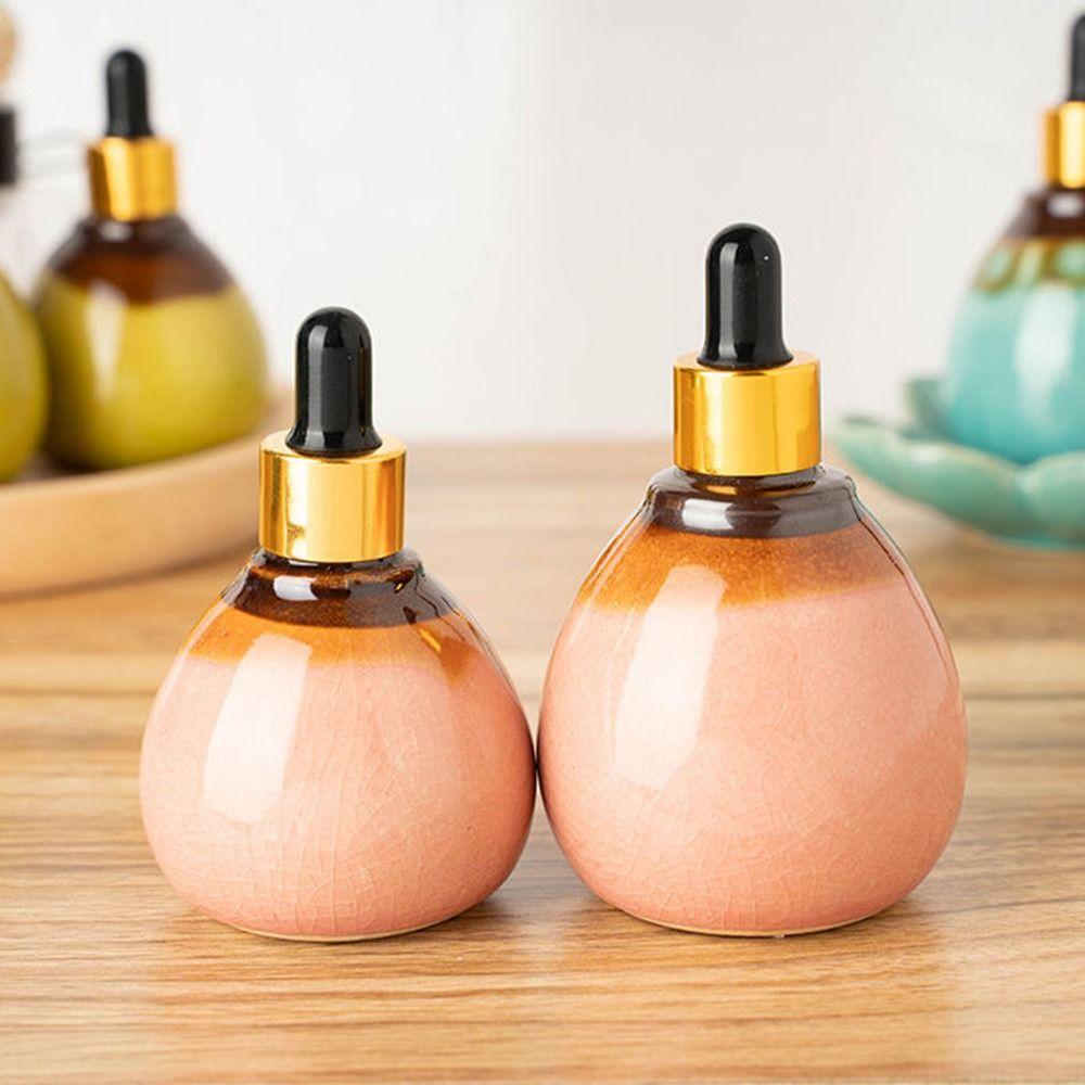 SPA Supplies Ceramic Dropper Bottles Aromatherapy Diffuser Refillable Bottles Essential Oil Bottle