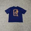 Mens Loose Fit Cotton T-Shirt With Embroidered Letter Design Casual Streetwear Fall