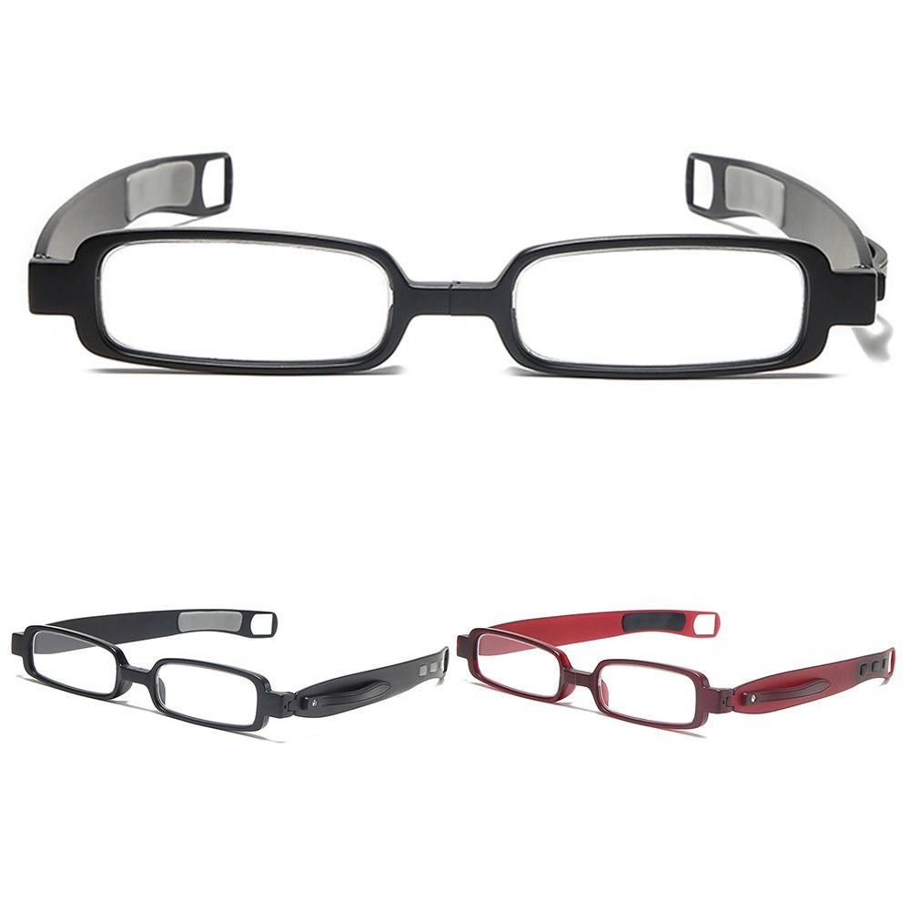 Presbyopic Eyeglasses 360°Twist with Leather Case Portable Anti Blue Light Reading Glasses Folding