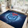 NSW Blues Design Crystal Velvet Carpet Cozy Non?Slip Printed Rug For Bedroom Living Room Entrance