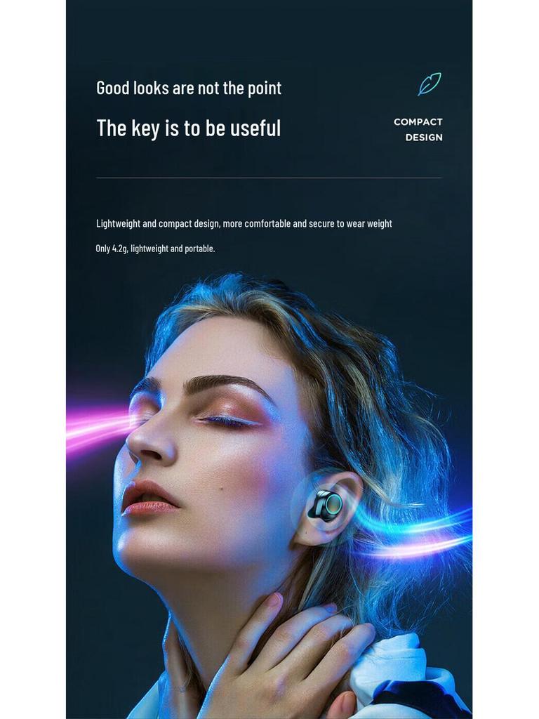 Беспроводные наушники-вкладыши Bluetooth TWS-X10 5.4, двойные, изготовленные по индивидуальному дизайну