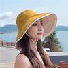 Versatile Women Sun Hat Broad-edged Bucket Hat Portable Double-sided Wear Fisherman's Hat Beach