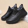 Women's Cotton Shoes Winter New Warm Snow Boots Middle-aged Elderly Casual Comfort Plush Warm Lace Up Walking Cotton Shoes