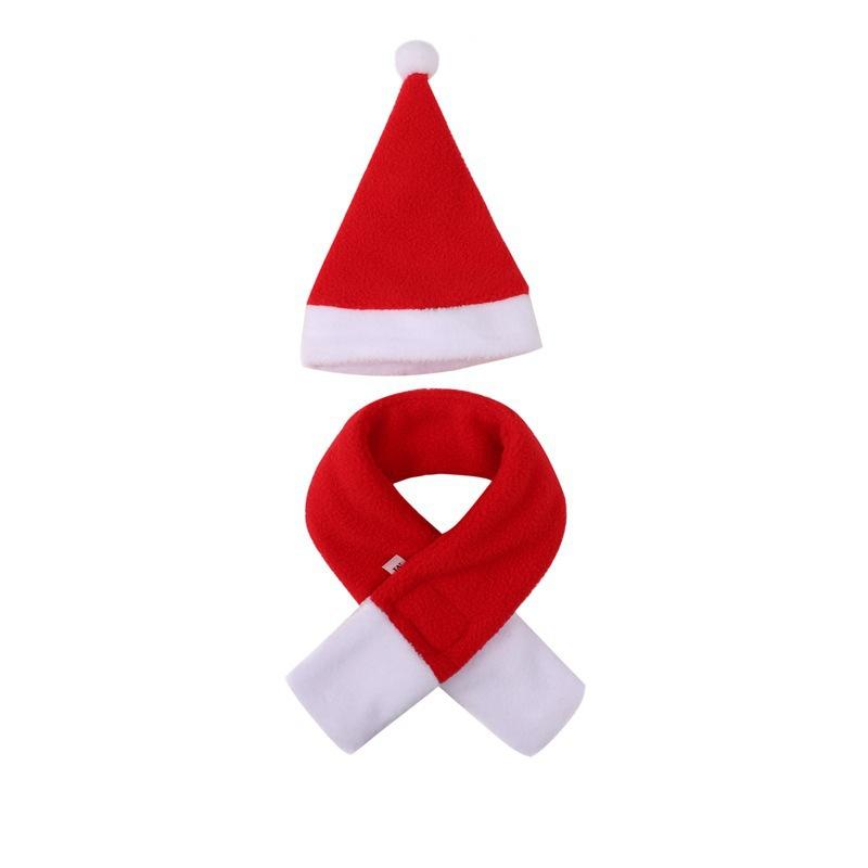 1-20 шт. Рождественские аксессуары для питомцев, Рождественский шарф и шапка для собаки, Шапка для кошки, Праздничный костюм для собаки, Рождественская одежда для питомцев