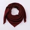 Solid Color Imitation Cotton and Linen Scarf for Women, 90CM Pleated Square Scarf, Headscarf Scarf