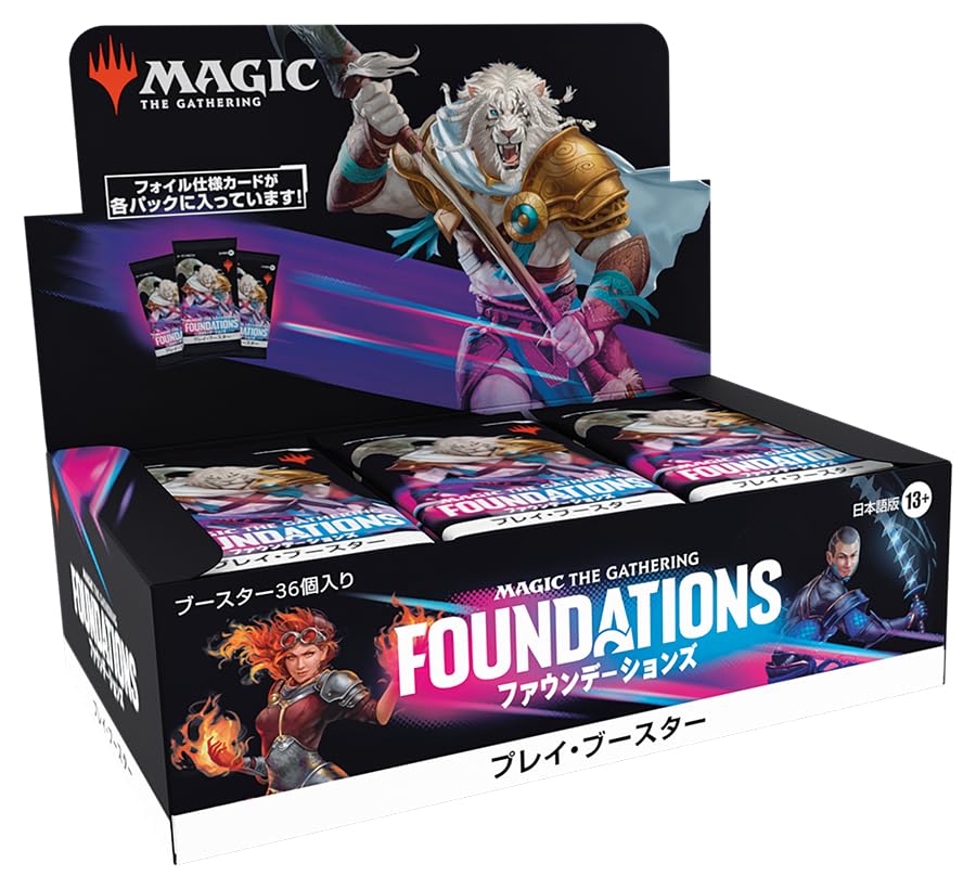 The Gathering Foundations Play Booster Японское издание из 36 торговых карт MTG Wizards of the Coast FDN D36281400 Magic (Коробочные наборы)