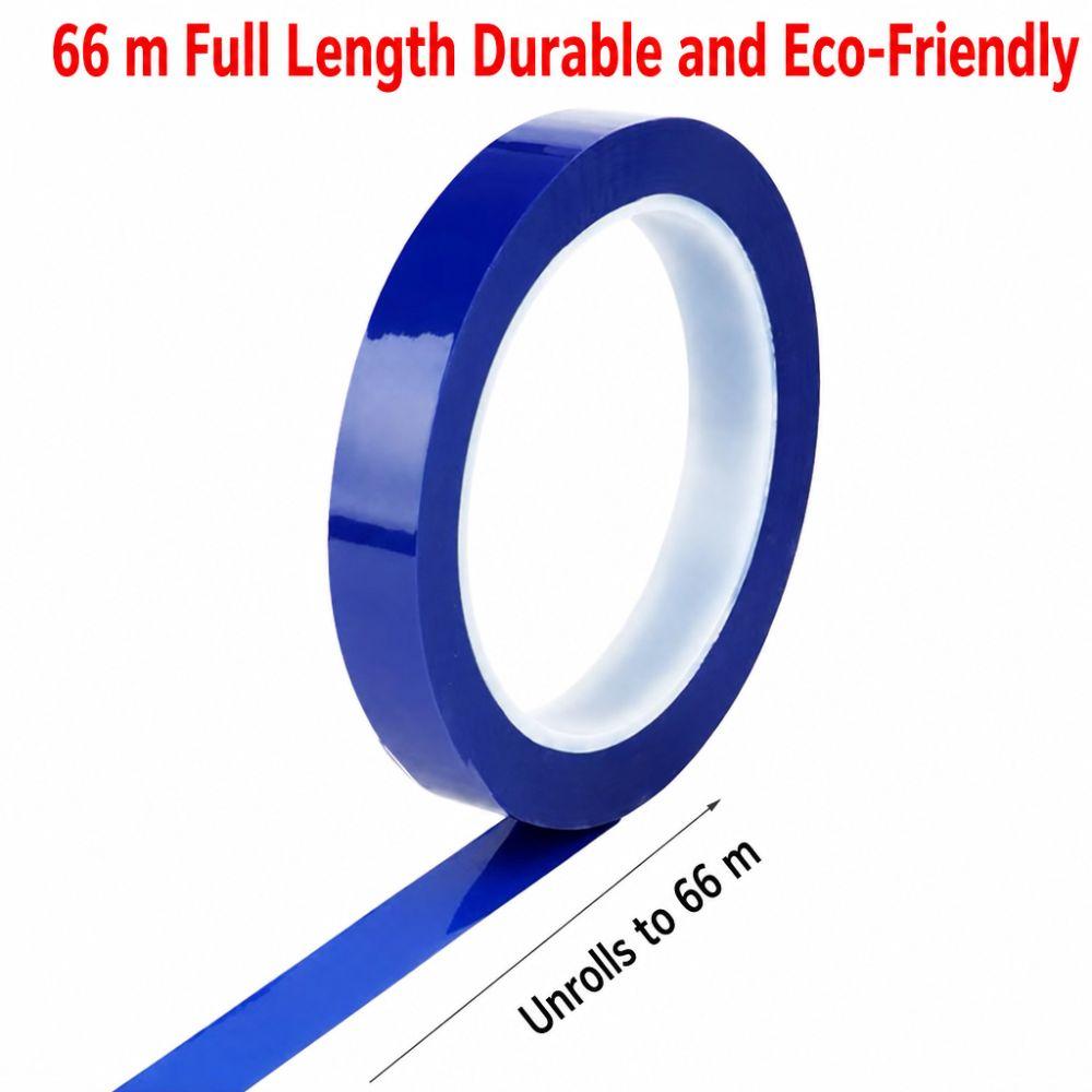 3/5/8/10mm Width Coding Tape 66 Meters Mylar Tape Heat Resist Whiteboard Tape