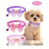 Набор из 3 шт. Милый блестящий бант с колокольчиком Ошейник для питомца для ежедневного использования - Для кошек и собак