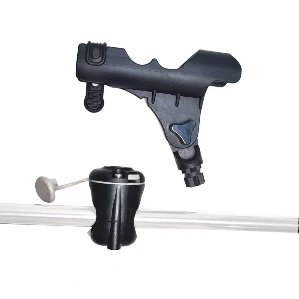 Fishing Rod Holder for Kayak Marine Boat PVC Inflatable Boat Hand Rail Dinghy Raft Boat Fishing Rod Holder on Sliding Rail 3