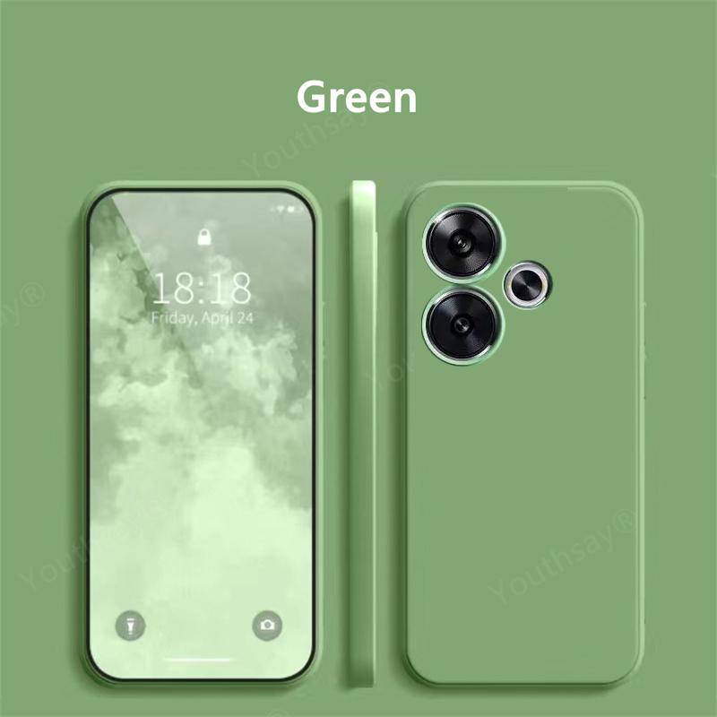 Чехол для Poco M6 для Xiaomi Poco M6, чехол Fundas Coque, оригинальный жидкий силиконовый чехол для камеры, мягкий задний бампер Poco M6