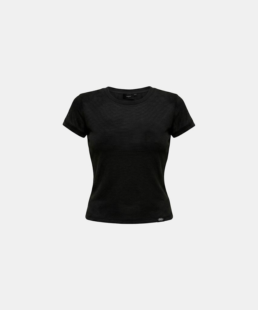 BADBLOOD [Aqua] Dark Classic 2 Crew Neck 1/2 T-Shirt - Black