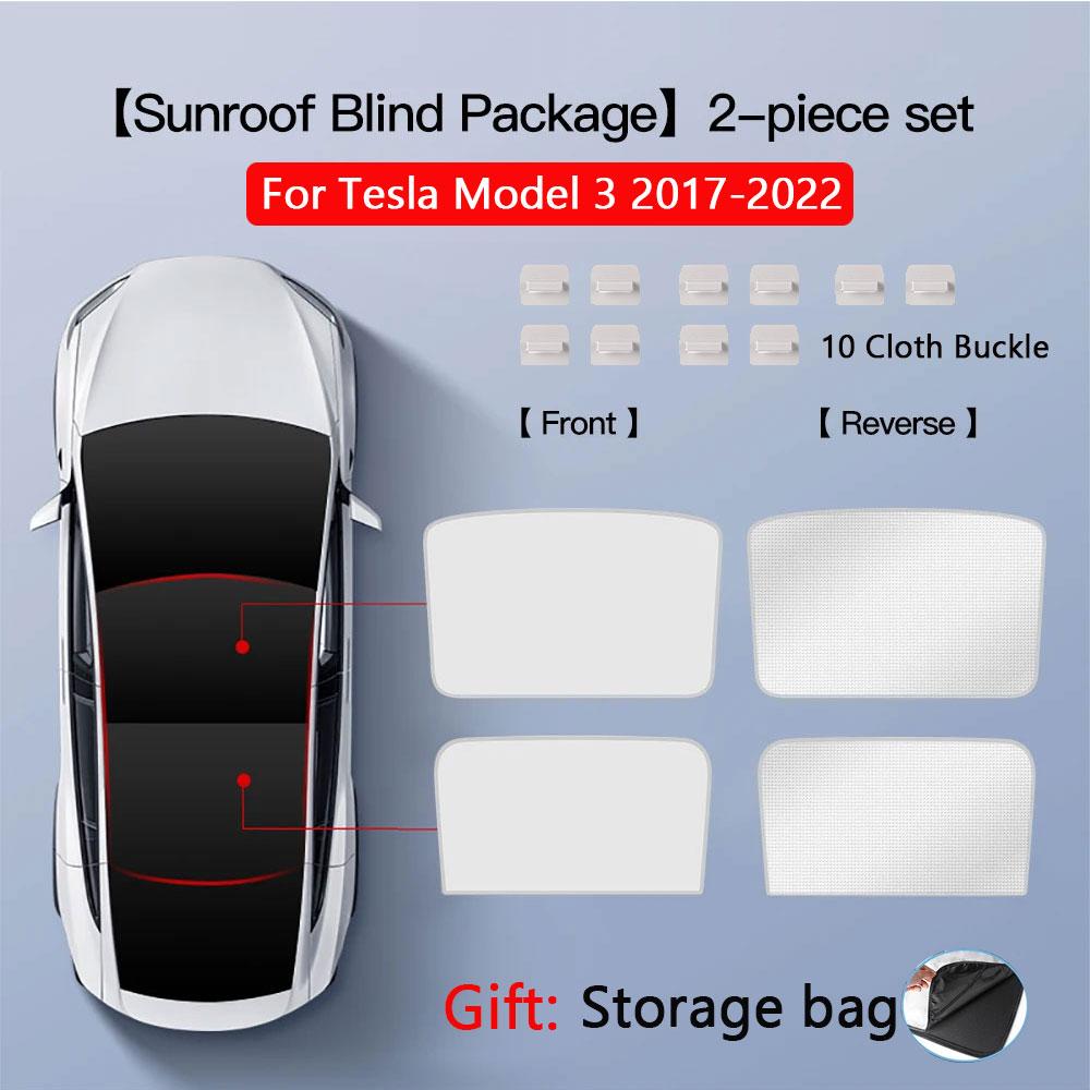 Солнцезащитные шторки для Tesla Model 3 Люк на крыше Highland 2024 Model Y 2017-24 Пряжка из ледяной ткани Солнцезащитное стекло Передний задний люк Аксессуар