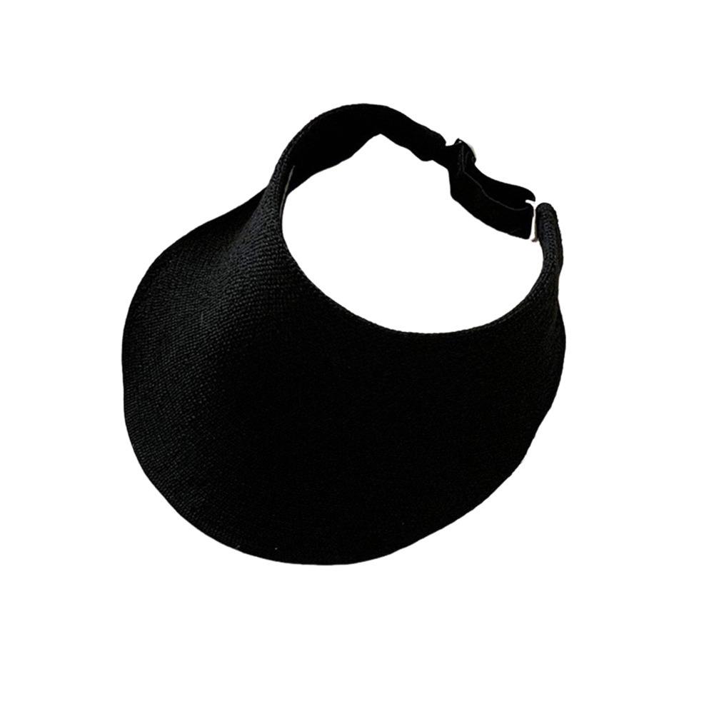 Anti-UV Summer Visors Hat Raffia Empty Top Hat Fashion Beach Straw Hats for Woman