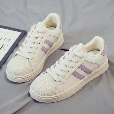 Туфли-ракушки 2025 весна новые универсальные маленькие белые туфли женские туфли спортивные повседневные на плоской подошве лето