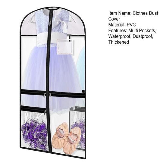 Сумка для хранения одежды, 4 кармана на молнии, складная, пылезащитная