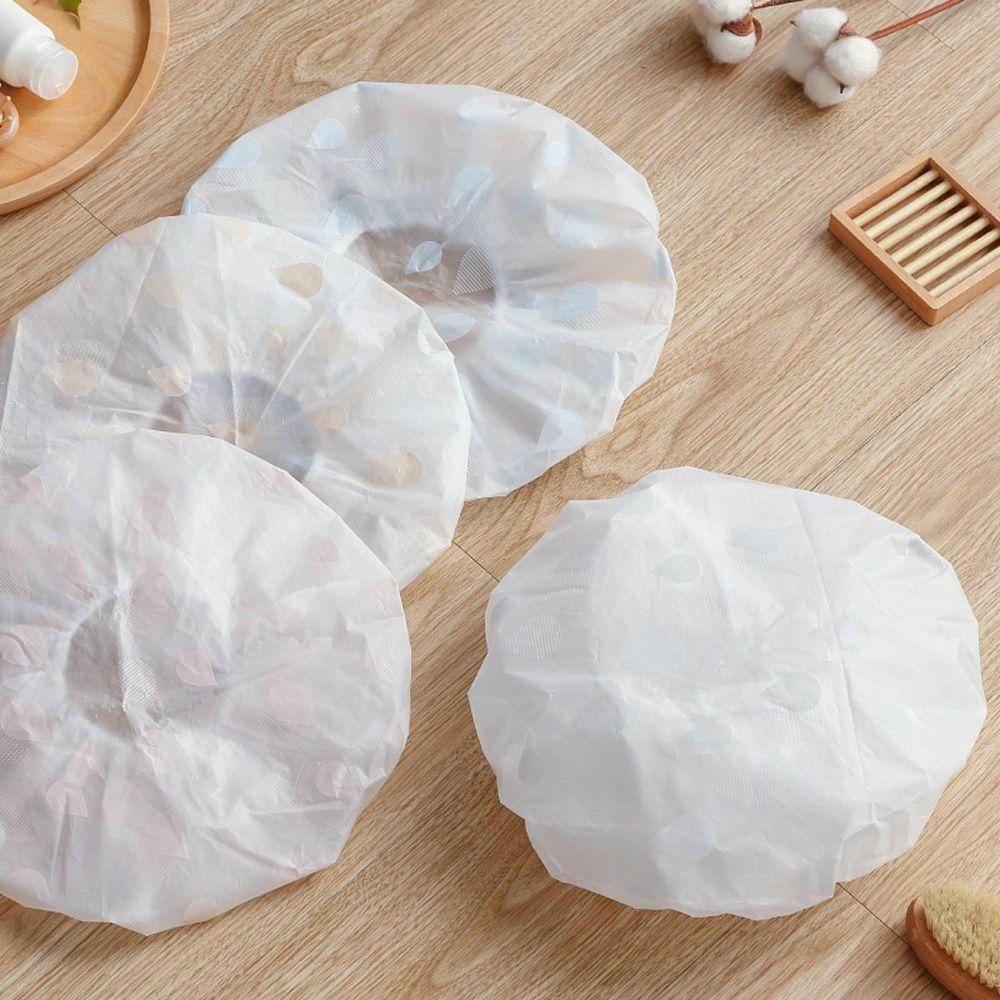 1pcs Elastic Women Bathroom Products Adult Hotel Shower Cap Head Cover Bath Hat Hair Cover