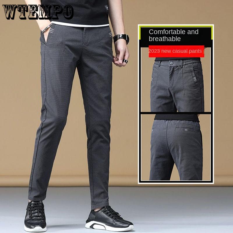 Мужские джинсы Весна и лето повседневные брюки Узкие прямые брюки Новые тонкие свободные брюки